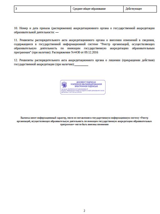 Выписка аккредитация 1